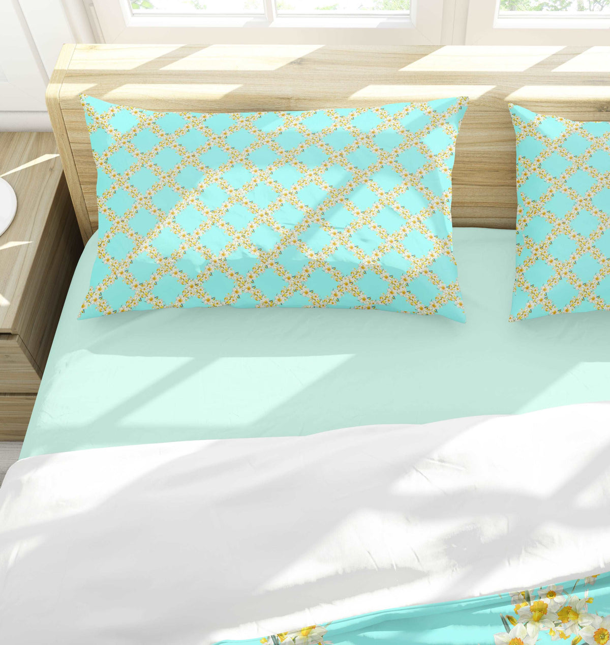 Bed Pillow Sleeve, Daffodil (Silk/Cotton)