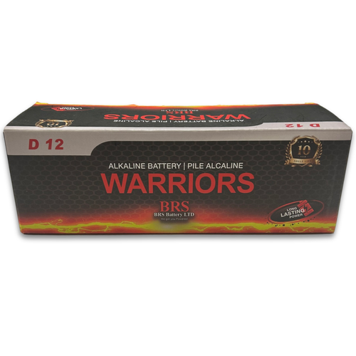 BRS D Alkaline Batteries — 12‑Pack (BRSLR20D)