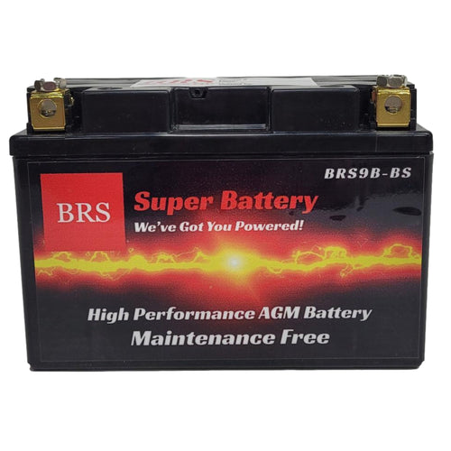 BRS9B-BS 12v 9AH 140CCA 30 Day Warranty