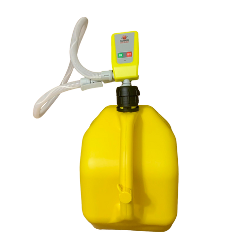 Diesel PumpMatic Super Gas Pump + Diesel Fuel Can Combo Kit Fuel Transfer Pump for Diesel, etc. 3 Power Sources w/ 4.25ft Hose