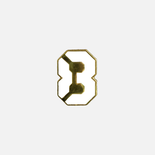 83 LOGO LAPEL PIN - WHITE