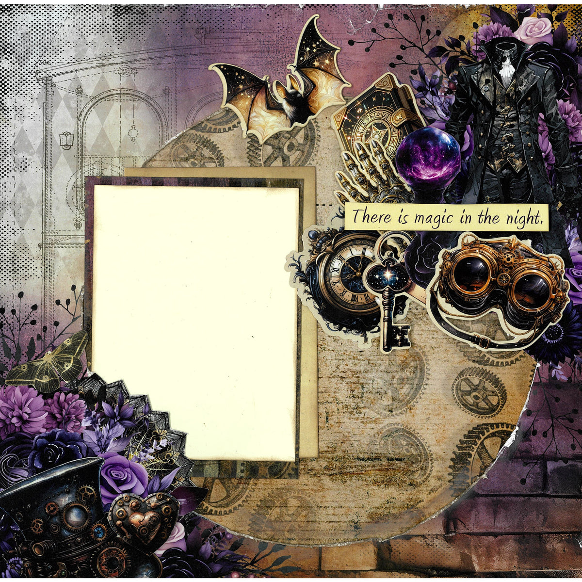 3Quarter Designs Gothic Innovation 12x12 Design Paper & Diecuts Set