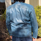 BOL Men's Waxed Sheep Prime Leather Jacket