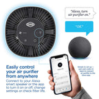 CLOROX 11021 Alexa Smart Tabletop True HEPA Air Purifier