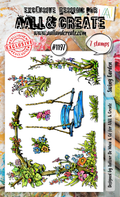 AALL and Create - A6 Stamp Set - Swing Garden