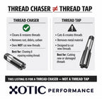 3/8˝-16 x 3.57" Cleaning & Restoration Thread Chaser Tool