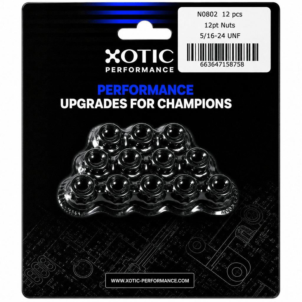 12-Point Nuts 5/16"-24, Socket Size 3/8 in. x 12 pcs