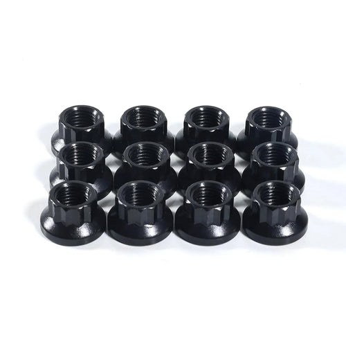12-Point Nuts 8mm x 1.00, Socket Size 10mm x 12 pcs