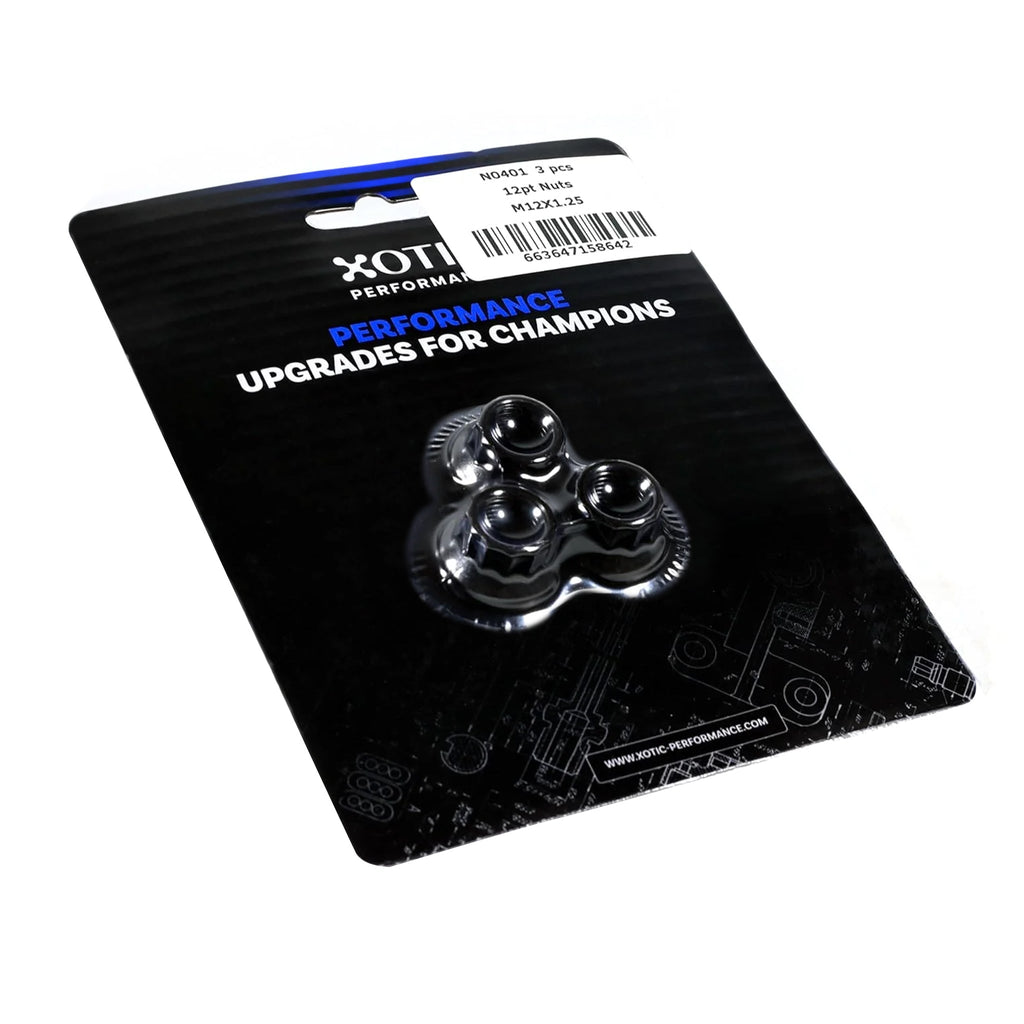 12-Point Nuts M12 x 1.25 Thread, Socket Size 14mm