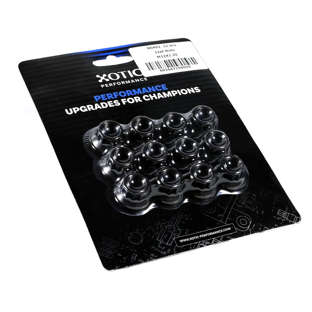 12-Point Nuts M12 x 1.25 Thread, Socket Size 14mm