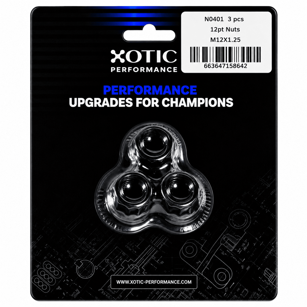 12-Point Nuts M12 x 1.25 Thread, Socket Size 14mm