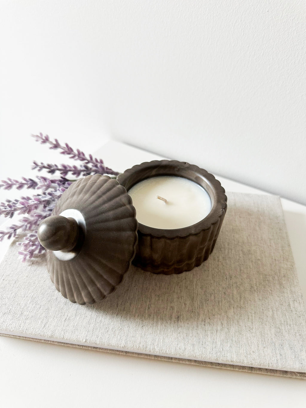Fluted Small Candle