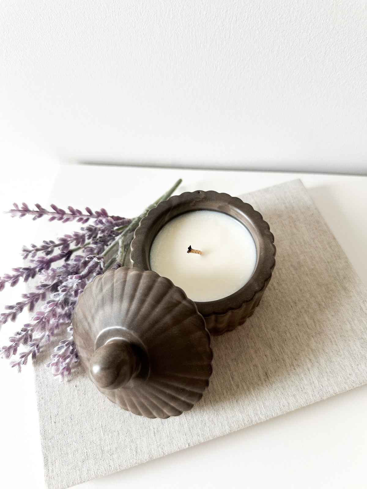 Fluted Small Candle