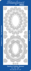 Deco Stickers - Floral Oval Frame