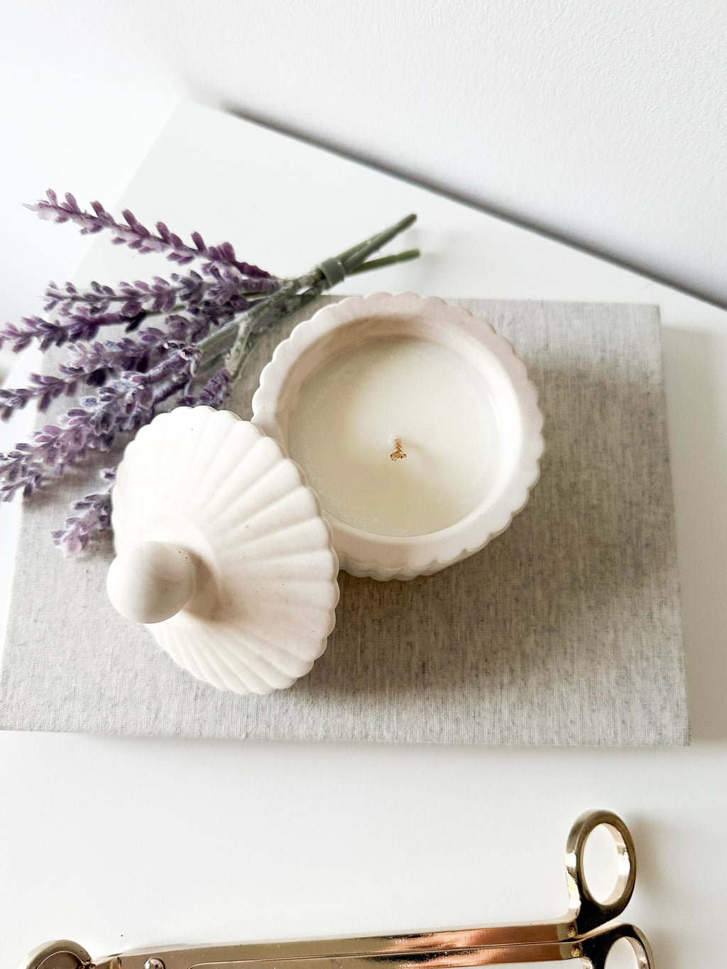 Fluted Small Candle