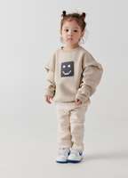 Kids "Pixel" Taupe Sweatshirt