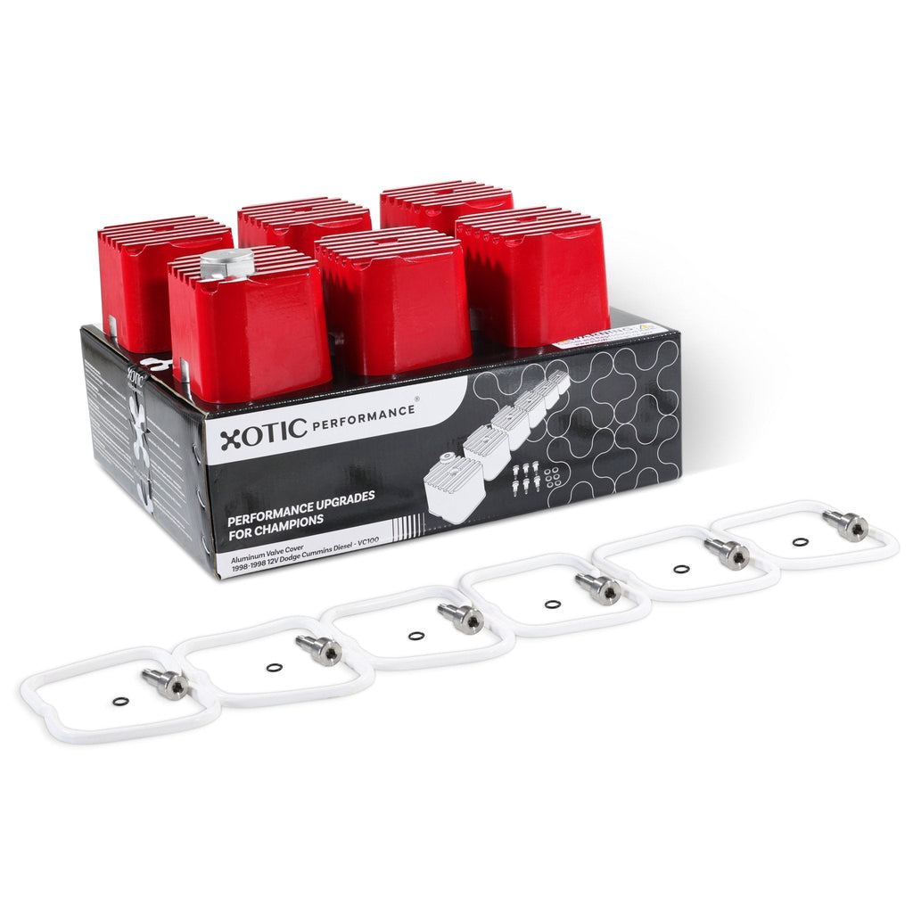 Valve Covers & Rocker Arm Pedestal Assembly Combo Kit for 1989-1998 12V 5.9L Dodge Cummins