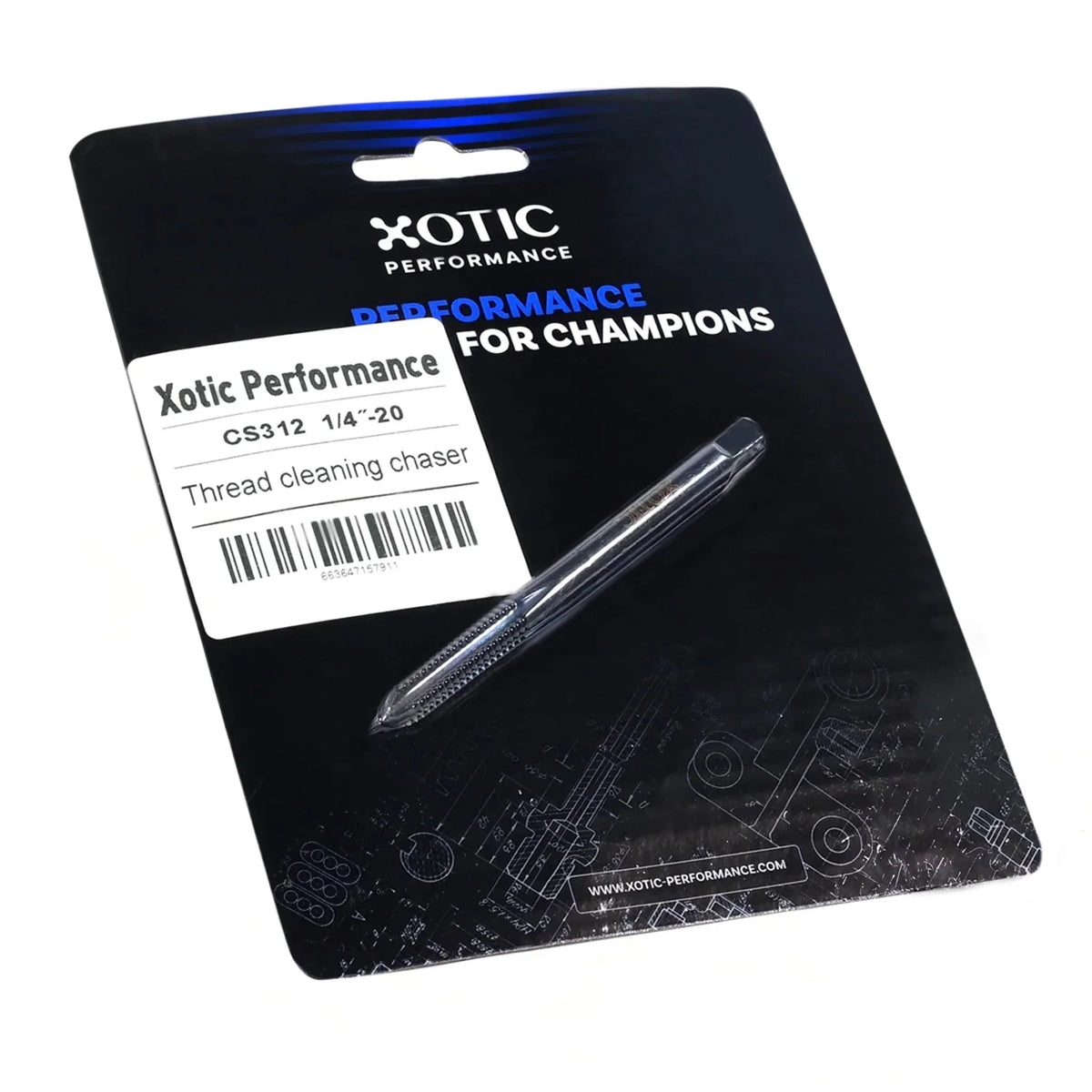 1/4˝-20  x 3.14" Cleaning & Restoration Thread Chaser Tool
