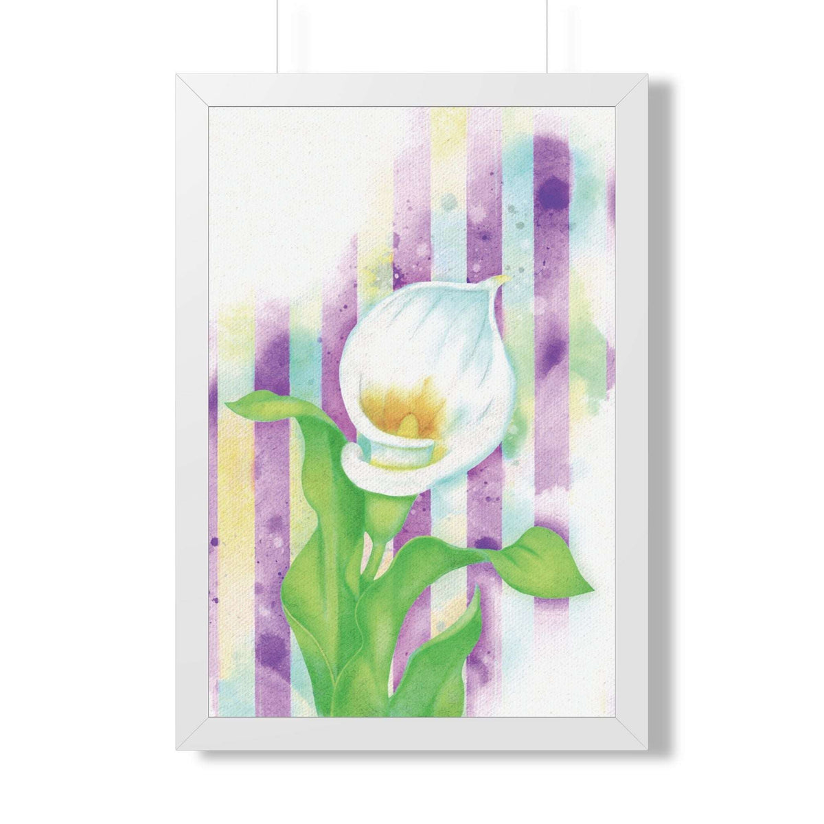 (Wall Decor) Watercolor Morning Lily Framed Poster