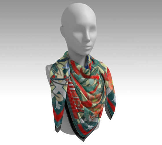 Square Scarf (Garden Remembers) Batik