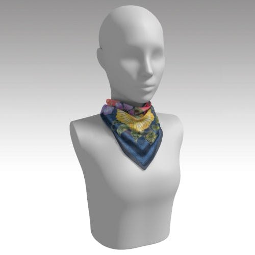 Silk Scarves (Secret Garden After Dusk) Batik