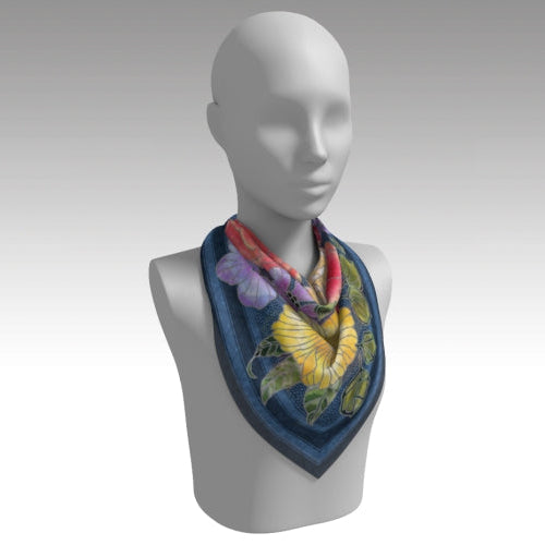 Silk Scarves (Secret Garden After Dusk) Batik