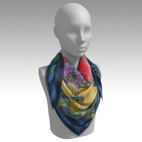 Silk Scarves (Secret Garden After Dusk) Batik