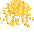 Yellow 5 pointed Star Glitter