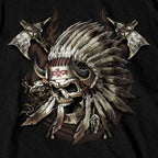 Men's Indian Chief Skull T-Shirt