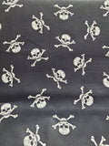 Skull and Crossbones- Cotton Poplin Fabric
