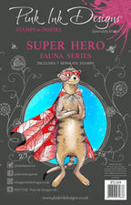 Pink Ink Designs Super Hero 6 in x 8 in Clear Stamp Set