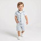 Tyler Stripes Denim Set