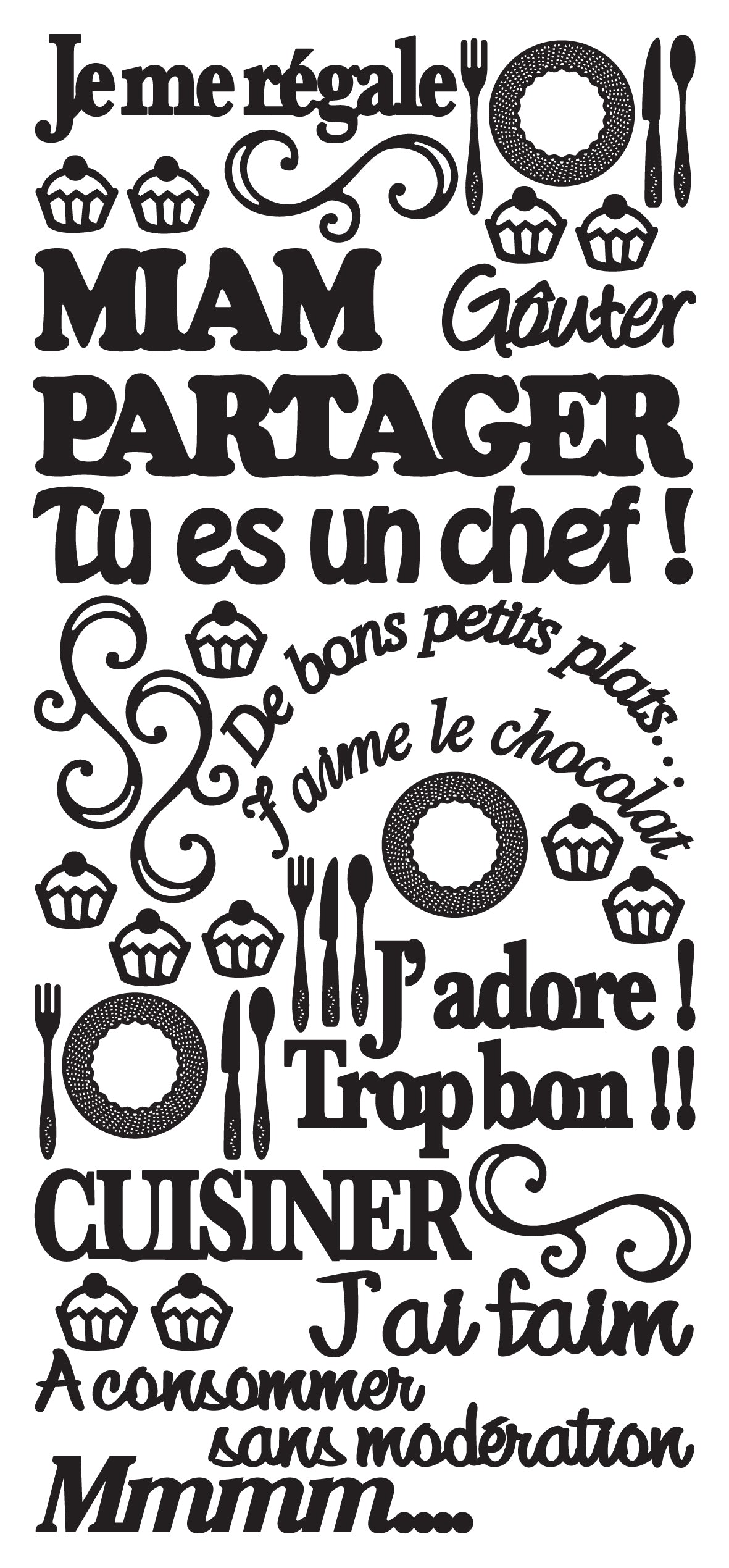 Peel Off Stickers - Je me regale