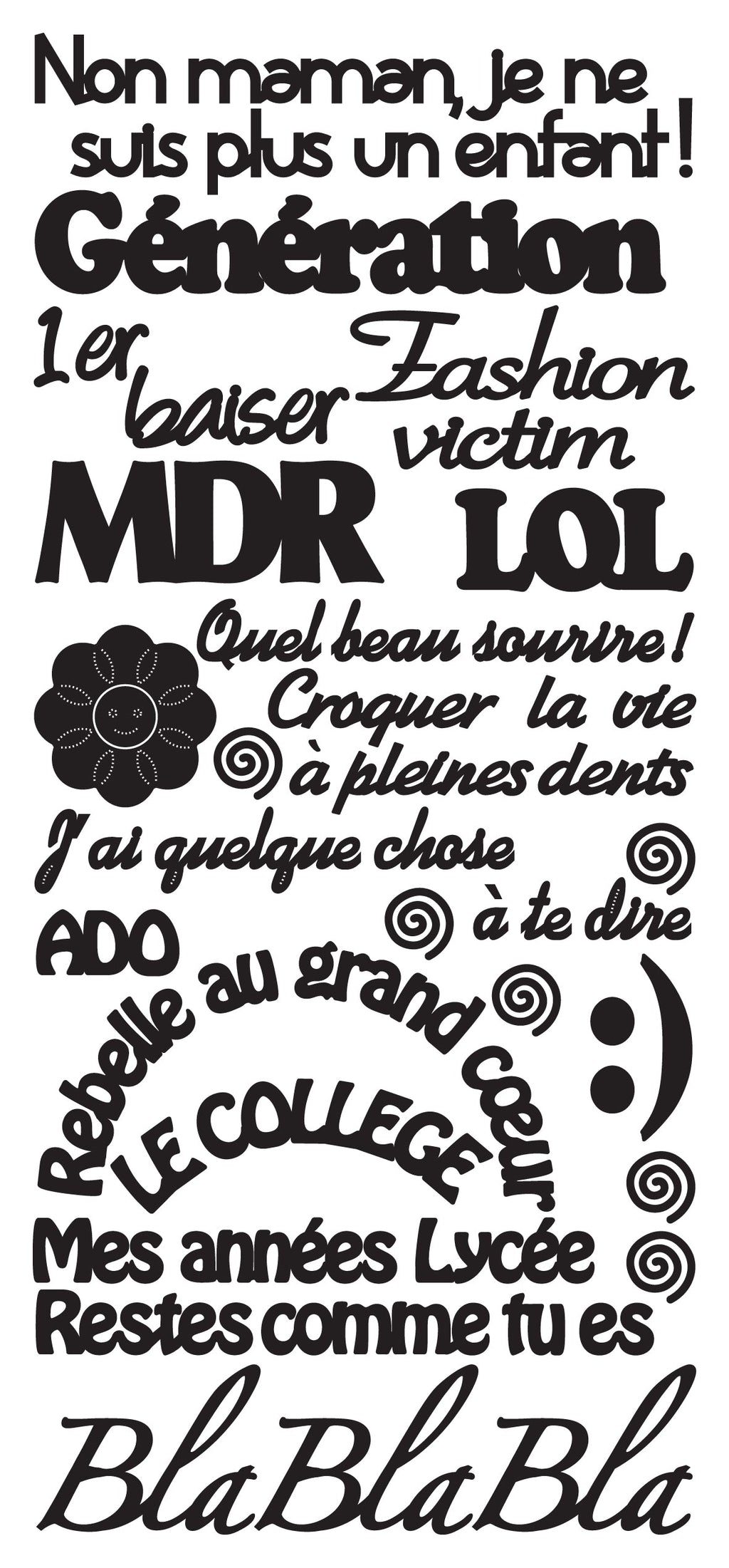 Peel Off Stickers - Génération