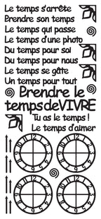 Peel Off Stickers - Le temps s'arrete