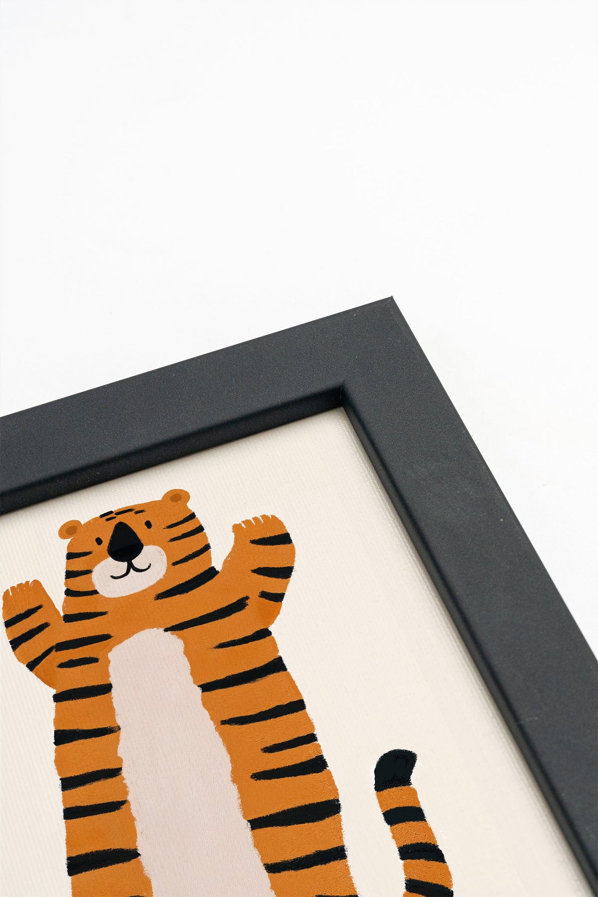 Tigre Câlin, Toile rigide encadrée