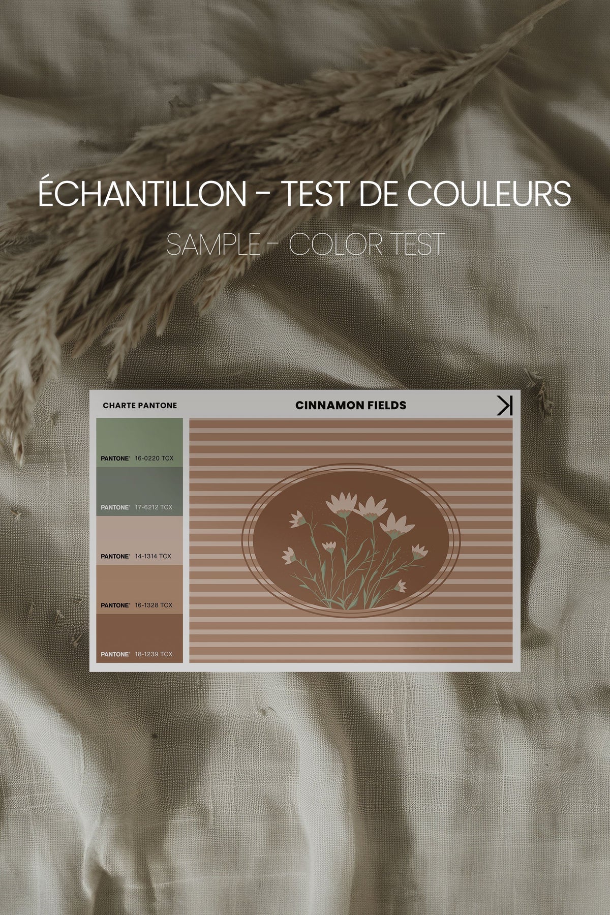 CINNAMON FIELDS, Oeuvre sur toile étirée