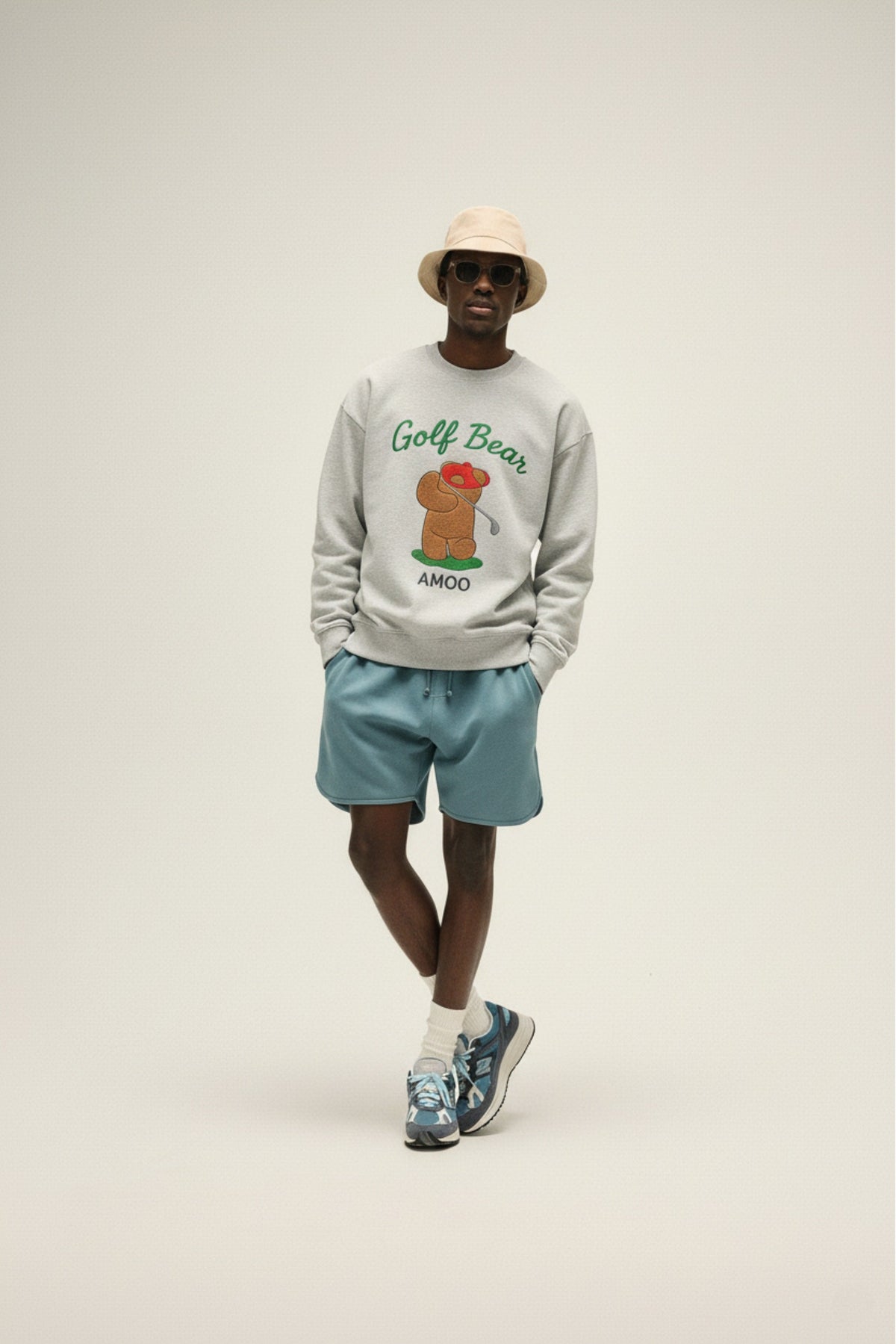 Amoo Golf Bear Men’s Sweatshirt