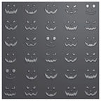Vaessen Creative • Embossing Folder Pumkin Faces 5.9x5.9in 1pcs