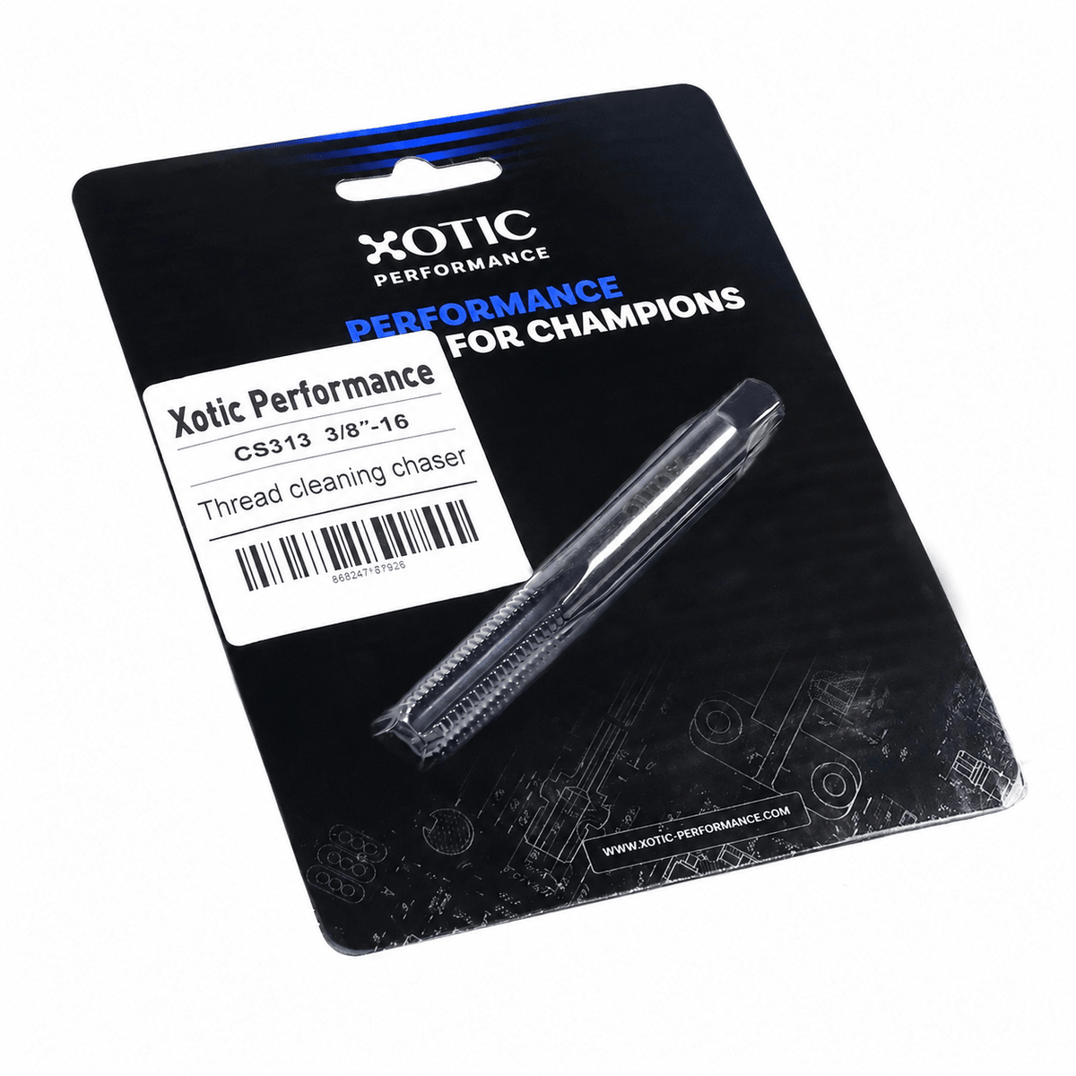 3/8˝-16 x 3.57" Cleaning & Restoration Thread Chaser Tool