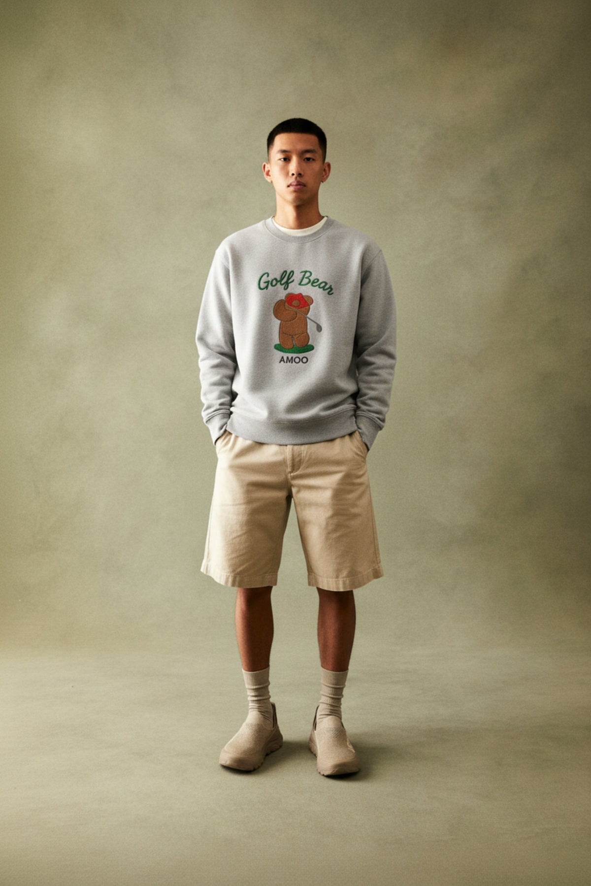Amoo Golf Bear Men’s Sweatshirt