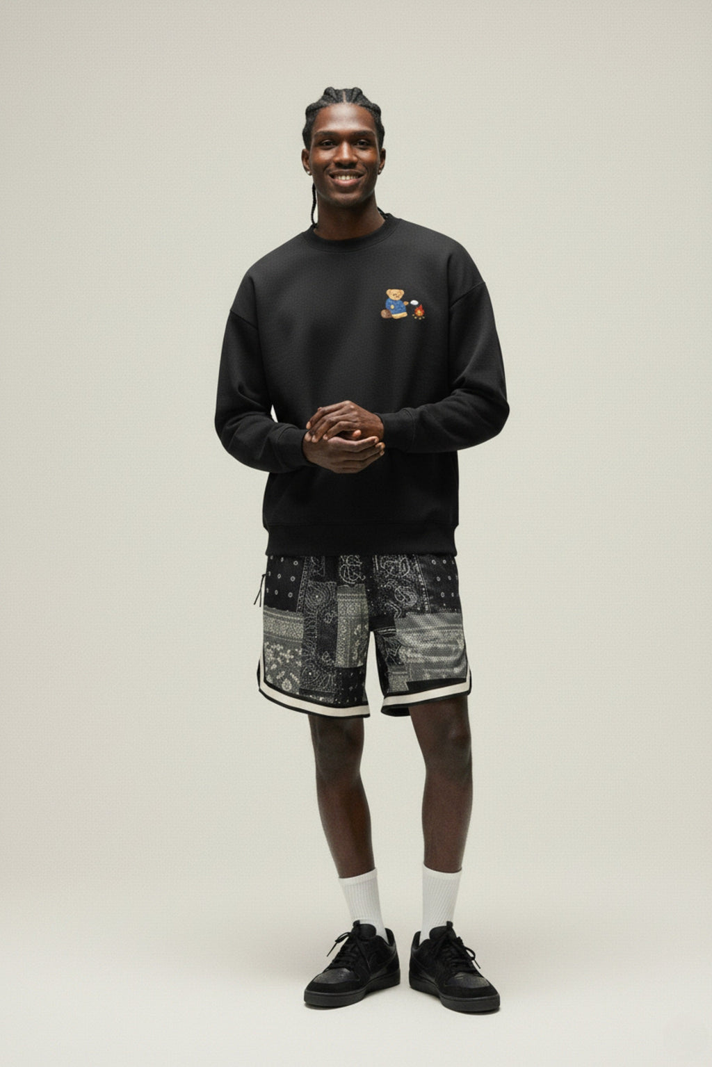 Amoo Campfire Bear Men’s Sweatshirt