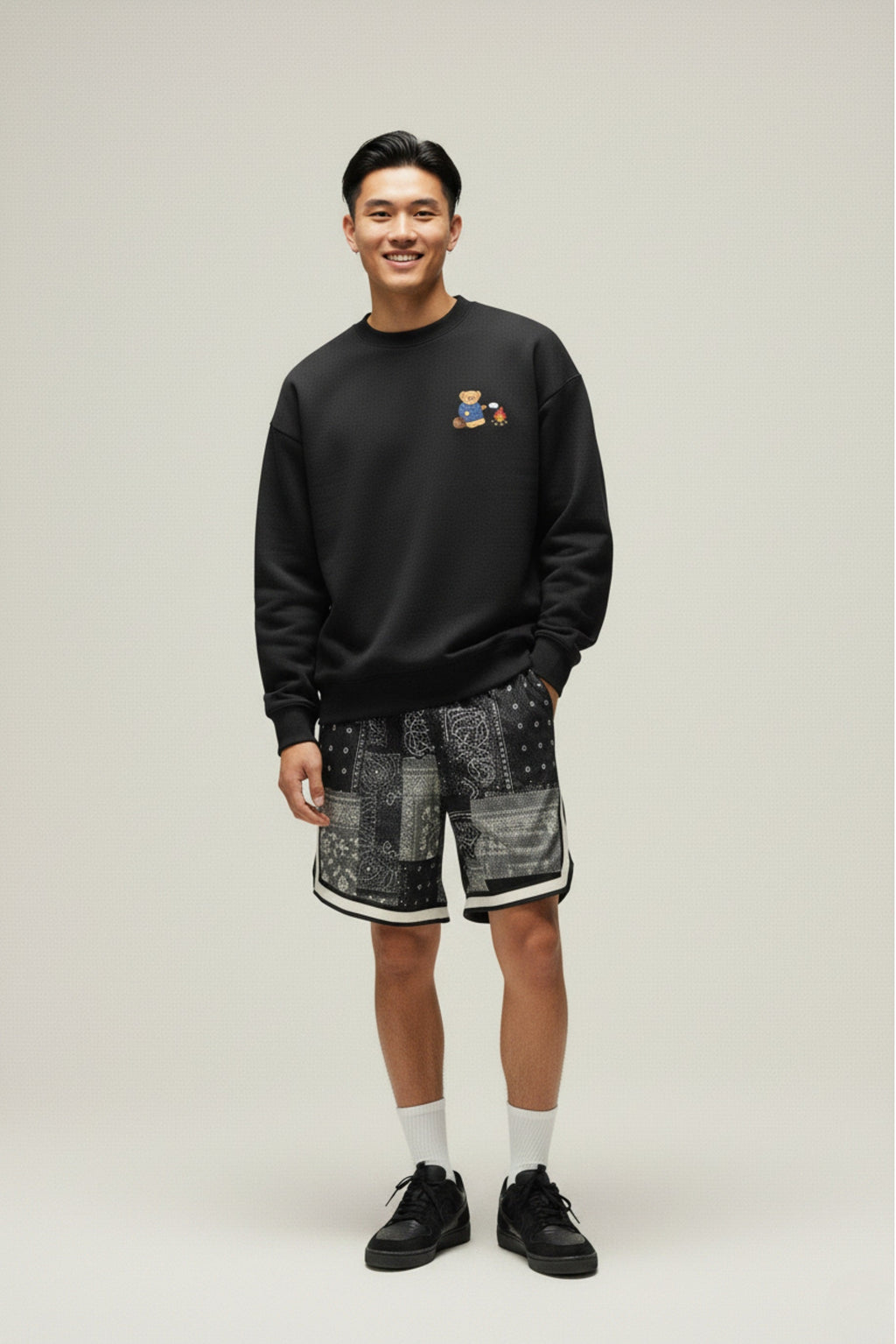 Amoo Campfire Bear Men’s Sweatshirt