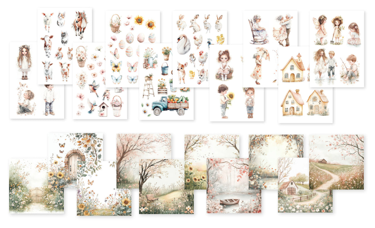 Dutch Doobadoo DDBD Collage Happy Spring