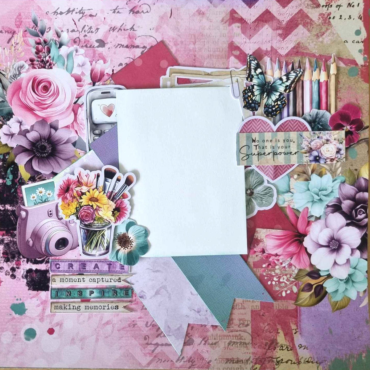 3Quarter Designs Teenage Dream 12x12 Design Paper & Diecuts Set