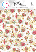 Ciao Bella Vellum Dear Santa Paper Patterns A4 6/Pkg