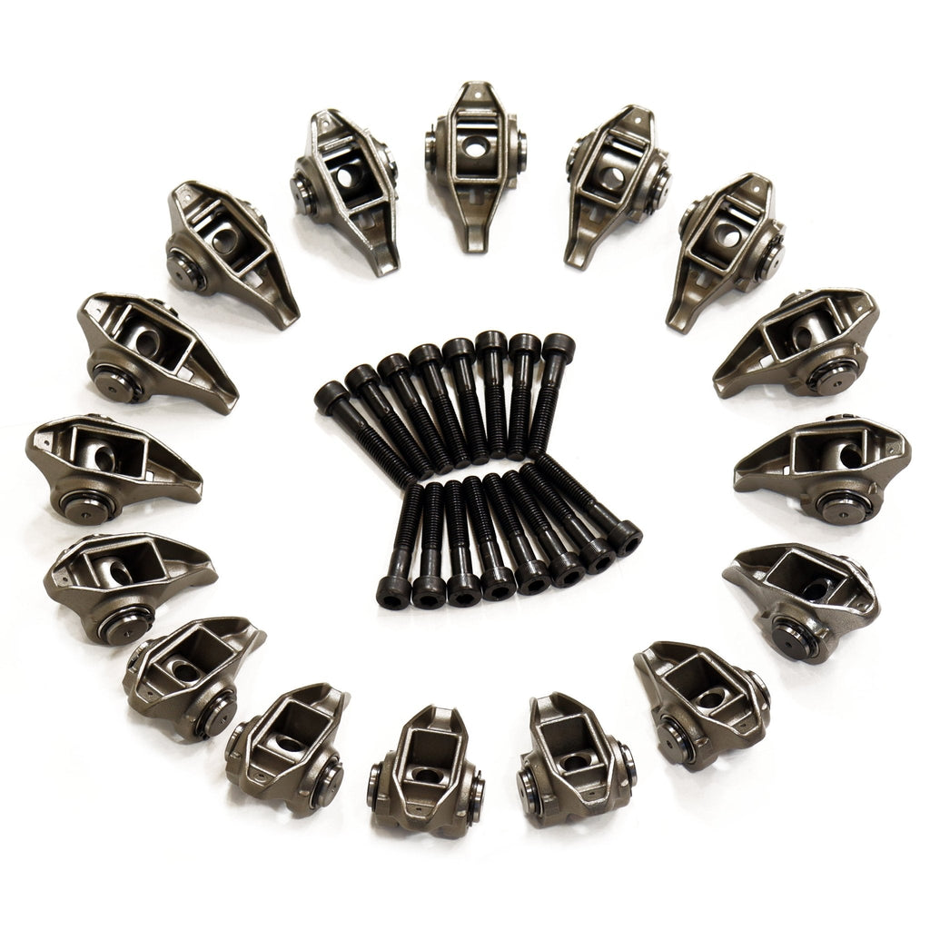 Rocker Arms with Bolts and Pre-Installed Trunion Kit For 4.8L 5.3L 5.7L 6.0L - LS1 LS2 LS6 LQ4 LQ9 LM7