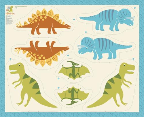 Stacy Iest Hsu - Moda - Stomp Stomp Roar - 36"x44" Stuffy Panel 20827 11