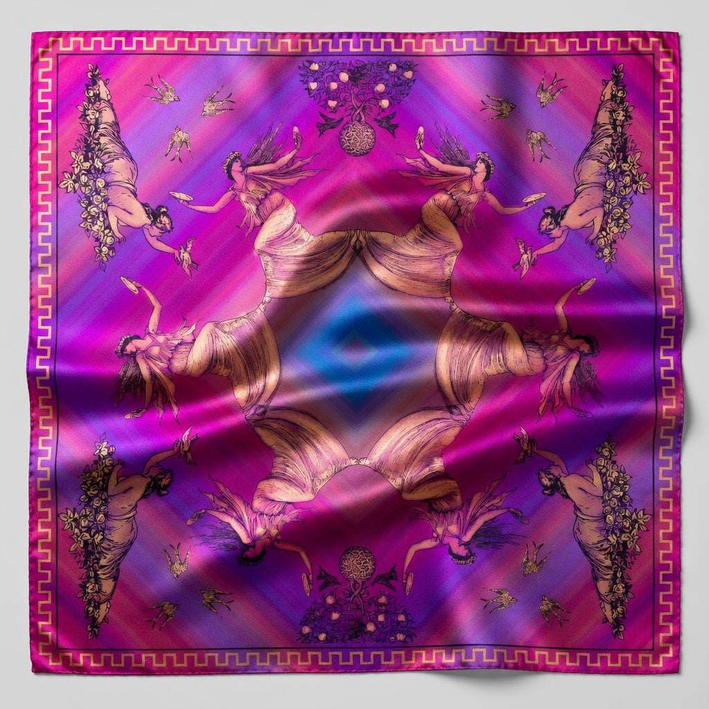 Silk Scarves (celebration) in purple