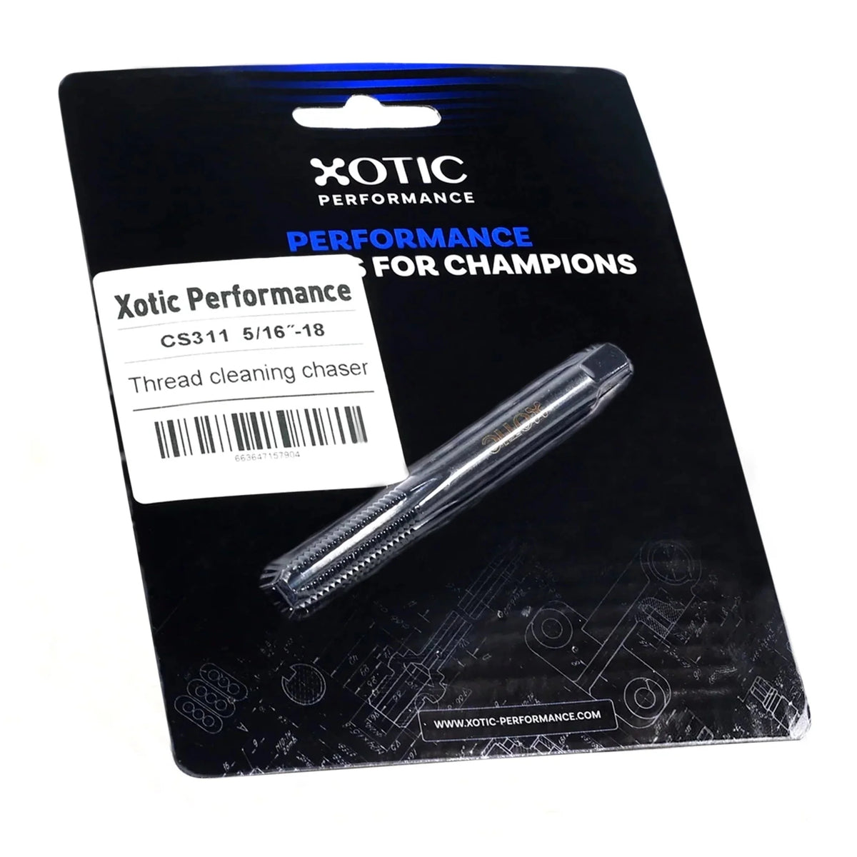 5/16˝-18  x 3.4" Cleaning & Restoration Thread Chaser Tool